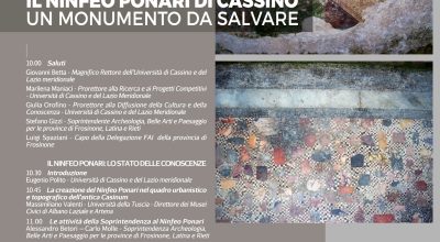 Convegno di Studi “Il Nifeo Ponari di Cassino: un monumento da salvare”, Cassino, 16 gennaio 2019