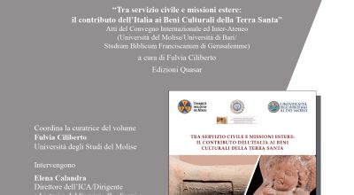 Tavola rotonda “Gerusalemme: suggestioni immagini antichità”, Firenze, TourismA, 22 febbraio 2019