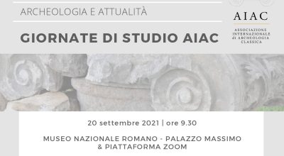 Giornate di studio AIAC – Archeologia ai tempi del Covid