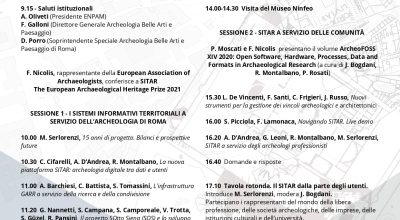 SITAR 2007-2022. 15 anni di progetto a servizio dell’archeologia di Roma