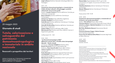 Tutela, valorizzazione e salvaguardia del patrimonio demoetnoantropologico e immateriale in ambito nazionale. Resoconti e prospettive dai territori