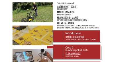 Archeologia a Pofi.  Presentazione dei risultati della campagna di documentazione della missione italo-olandese nel territorio di Pofi