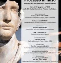 Processo al falso Aula Ederle, Cortile Antico, Palazzo Bo, Padova martedì 11 giugno 2024 – Seminario