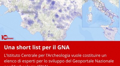 Pubblicato l’avviso pubblico per la costituzione di una short list di esperti del Geoportale Nazionale per l’Archeologia