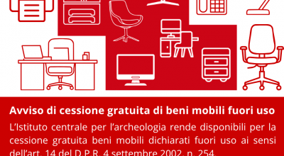 Avviso pubblico: Cessione gratuita di beni mobili dichiarati fuori uso